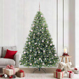 Vidaxl kunstkerstboom met 300 led met standaard groen 210 cm pe en pvc