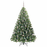 Vidaxl kunstkerstboom met 300 led met standaard groen 210 cm pe en pvc