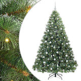 Vidaxl kunstkerstboom met 300 led met standaard groen 210 cm pe en pvc