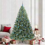 Vidaxl kunstkerstboom met 300 led met standaard groen 210 cm pe en pvc
