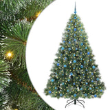 Vidaxl kunstkerstboom met 300 led met standaard groen 210 cm pe en pvc