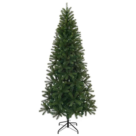 Vidaxl kunstkerstboom met standaard groen 240 cm pvc, pe en staal