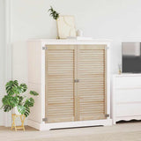 Vidaxl kastdeur 2 pcs naturel 49,5 x 2,1 x 110 cm massief grenenhout