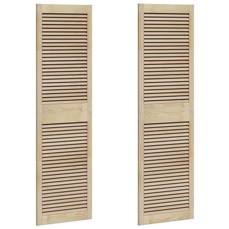 Vidaxl kastdeur 2 pcs naturel 170 x 2,1 x 49,5 cm massief grenenhout