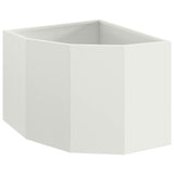 Vidaxl hoek plantbak wit 45 x 45 x 35 cm staal