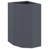 Vidaxl hoek plantbak antraciet 30 x 30 x 50 cm staal
