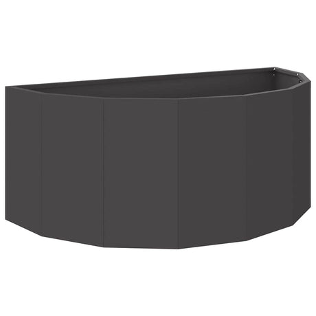 Vidaxl plantenbak zwart 90 x 45 x 35 cm staal