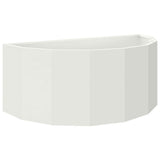 Vidaxl plantenbak wit 90 x 45 x 35 cm staal