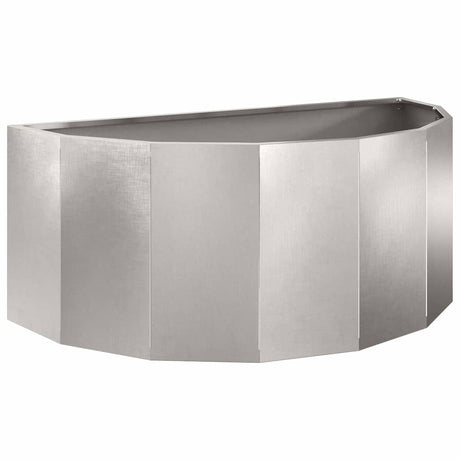 Vidaxl plantenbak zilver 90 x 45 x 35 cm roestvrij staal