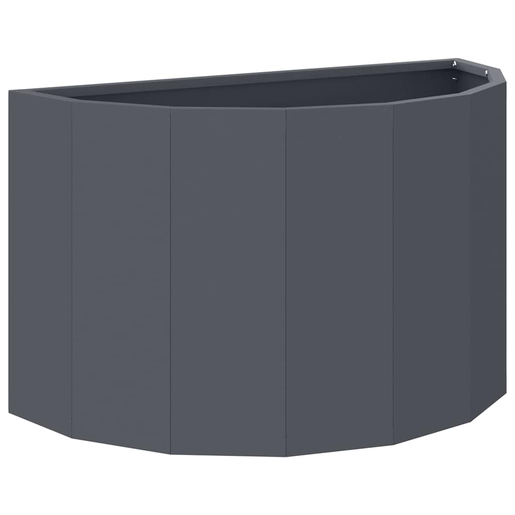 Vidaxl plantenbak antraciet 60 x 30 x 35 cm staal