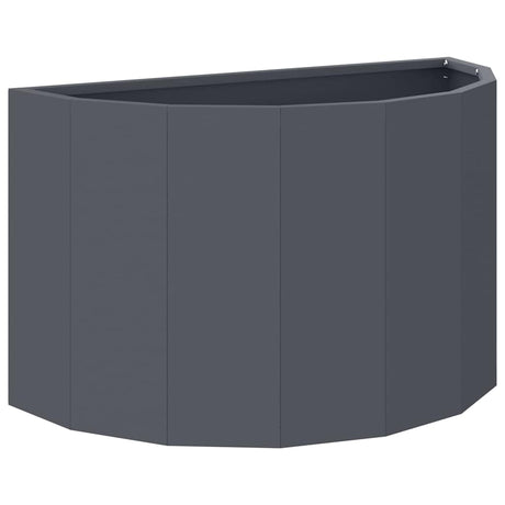 Vidaxl plantenbak antraciet 60 x 30 x 35 cm staal