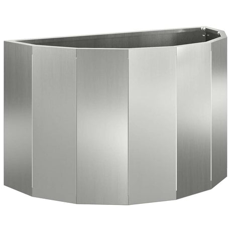 Vidaxl plantenbak zilver 60 x 30 x 35 cm gegalvaniseerd staal