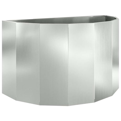 Vidaxl plantenbak zilver 90 x 45 x 50 cm gegalvaniseerd staal