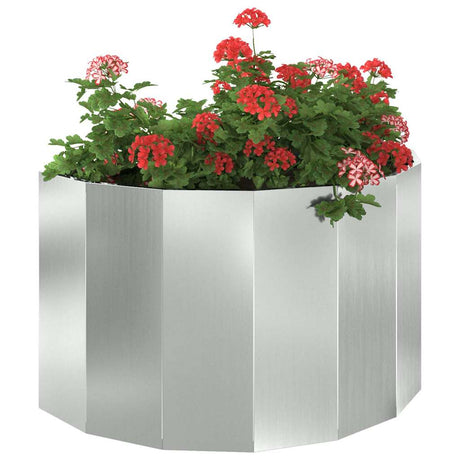 Vidaxl plantenbak zilver 90 x 45 x 50 cm gegalvaniseerd staal