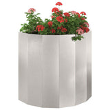 Vidaxl plantenbak zilver 60 x 30 x 50 cm roestvrij staal