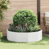 Vidaxl plantenbak wit 120 x 120 x 35 cm staal