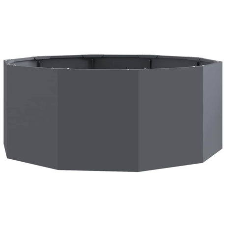 Vidaxl plantenbak antraciet 90 x 90 x 35 cm staal