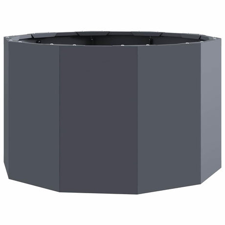 Vidaxl plantenbak antraciet 60 x 60 x 35 cm staal