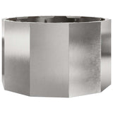 Vidaxl plantenbak zilver 60 x 60 x 35 cm roestvrij staal
