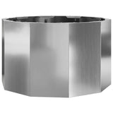 Vidaxl plantenbak zilver 60 x 60 x 35 cm gegalvaniseerd staal