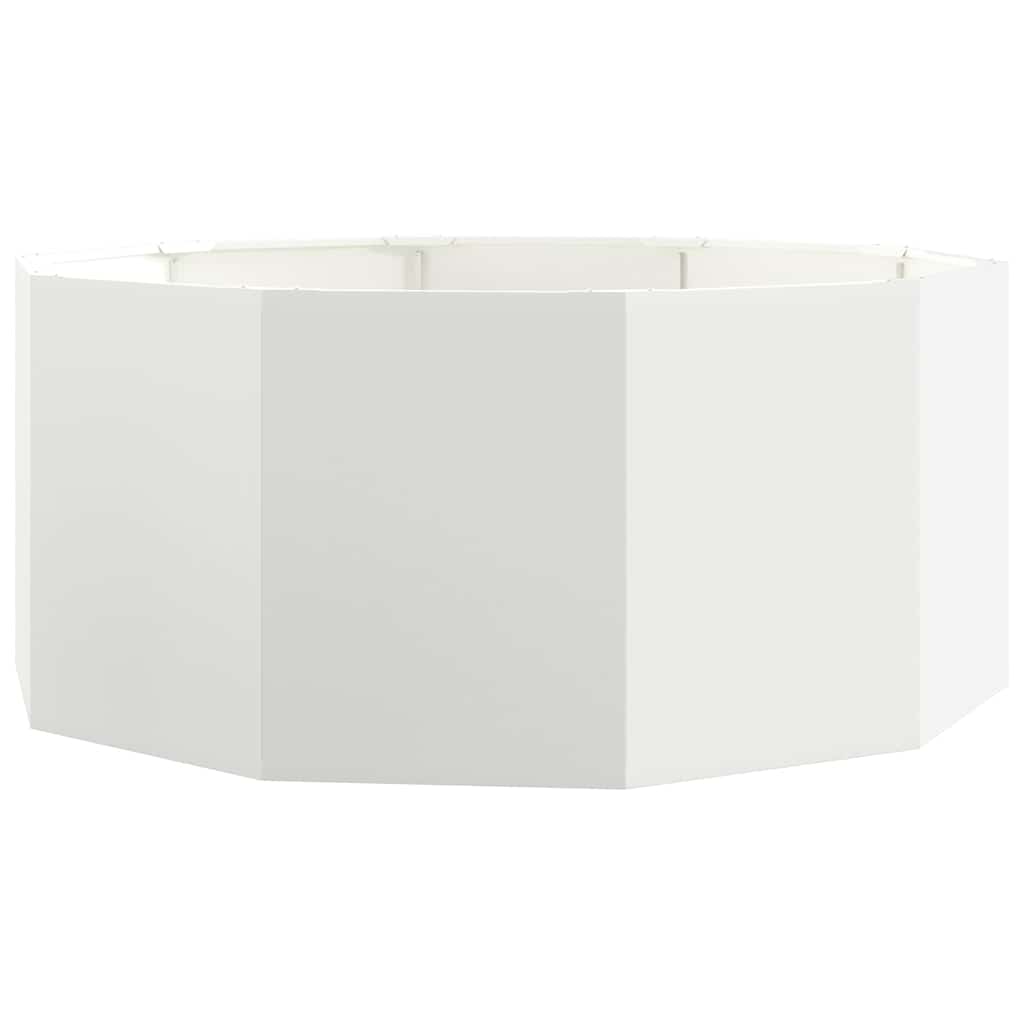 Vidaxl plantenbak wit 120 x 120 x 50 cm staal