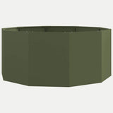 Vidaxl plantenbak olijf groen 120 x 120 x 50 cm staal