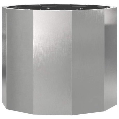 Vidaxl plantenbak zilver 60 x 60 x 50 cm roestvrij staal