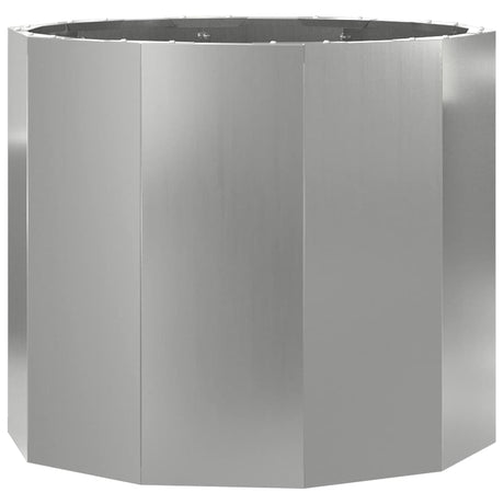 Vidaxl plantenbak zilver 60 x 60 x 50 cm gegalvaniseerd staal
