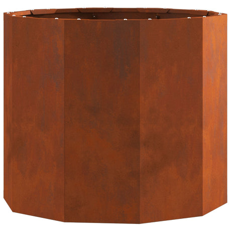 Vidaxl plantenbak roestig 60 x 60 x 50 cm cortenstaal