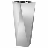 Vidaxl plantenbak zilver 30 x 30 x 75 cm gegalvaniseerd staal
