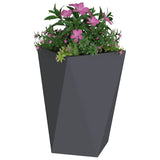 Vidaxl plantenbak antraciet 50 x 50 x 75 cm staal