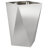 Vidaxl plantenbak zilver 50 x 50 x 75 cm roestvrij staal