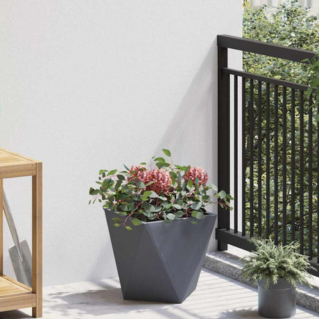 Vidaxl plantenbak antraciet 30 x 30 x 30 cm staal