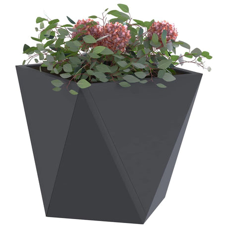 Vidaxl plantenbak 2 pcs antraciet 30 x 30 x 30 cm staal