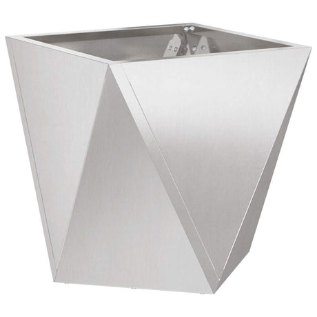 Vidaxl plantenbak zilver 40 x 40 x 40 cm roestvrij staal