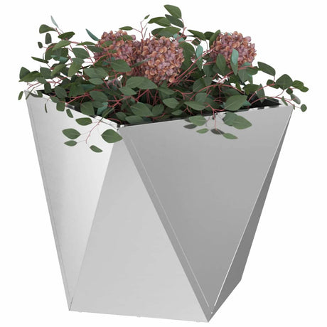 Vidaxl plantenbak 2 pcs zilver 40 x 40 x 40 cm gegalvaniseerd staal