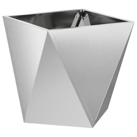 Vidaxl plantenbak zilver 50 x 50 x 50 cm gegalvaniseerd staal