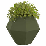 Vidaxl plantenbak 2 pcs olijf groen 100 x 100 x 80 cm staal
