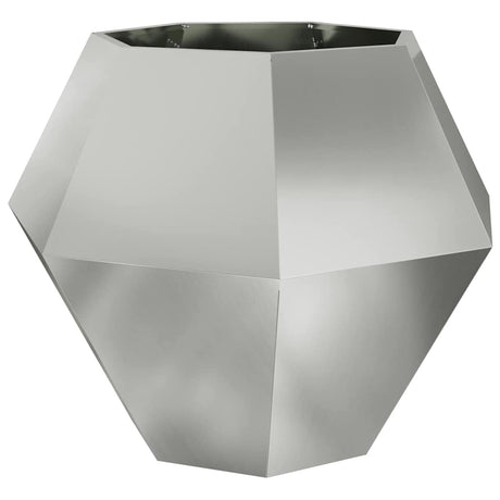 Vidaxl plantenbak zilver 100 x 100 x 80 cm gegalvaniseerd staal