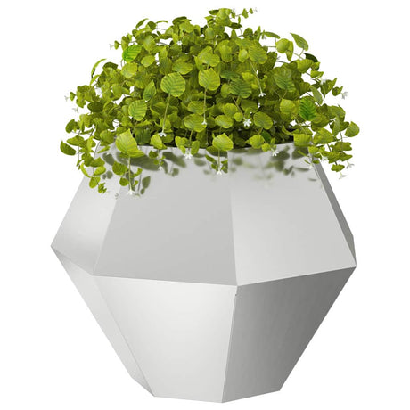Vidaxl plantenbak 2 pcs zilver 75 x 75 x 60 cm gegalvaniseerd staal