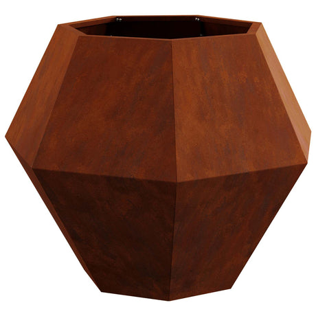 Vidaxl plantenbak roestig 75 x 75 x 60 cm cortenstaal