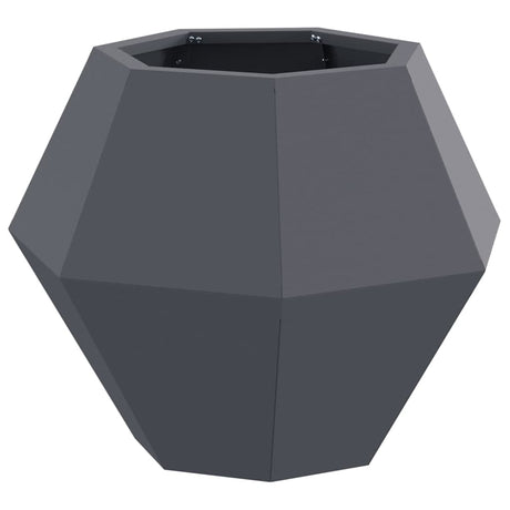 Vidaxl plantenbak antraciet 50 x 50 x 40 cm staal
