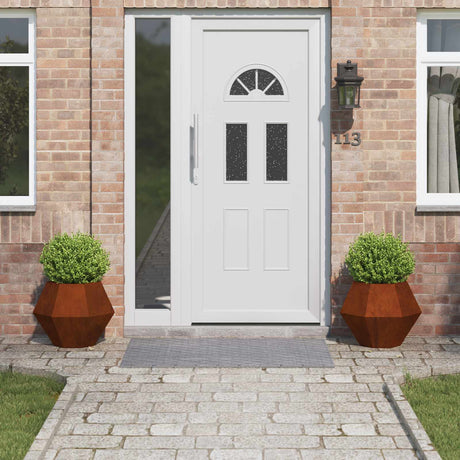 Vidaxl plantenbak 2 pcs roestig 50 x 50 x 40 cm cortenstaal
