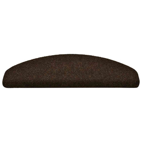 Vidaxl trapmatten zelfklevend 20 stuks 65x21x4 cm bruin halfrond groot