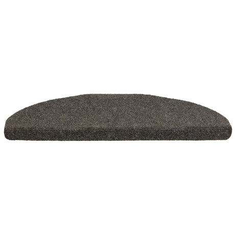 Vidaxl trapmatten zelfklevend 20 st 65x21x4 cm antraciet halfrond groot