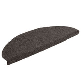 Vidaxl trapmatten zelfklevend 30 stuks 65x21x4 cm antraciet halfrond groot