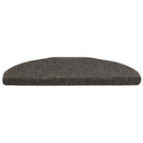 Vidaxl trapmatten zelfklevend 30 stuks 65x21x4 cm antraciet halfrond groot