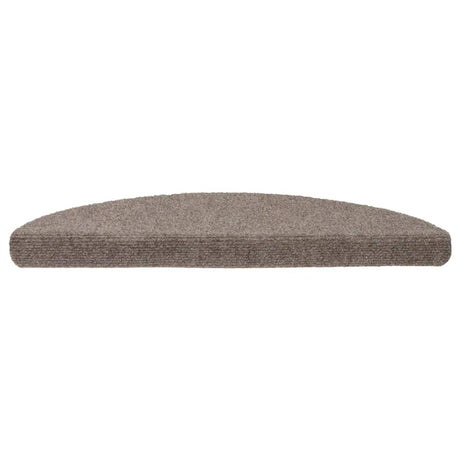 Vidaxl trapmatten zelfklevend 20 stuks 56x17x3 cm beige halfrond