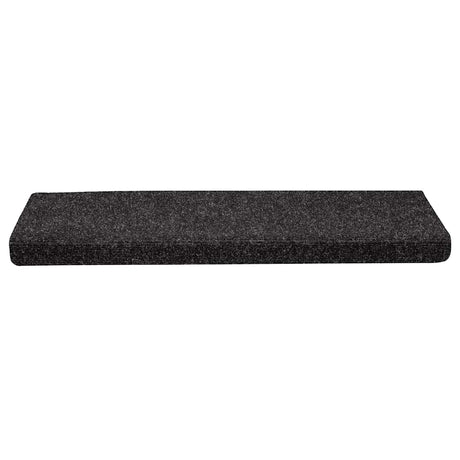 Vidaxl trapmatten zelfklevend 30 stuks 65x21x4 cm zwart rechthoekige rand