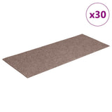 Vidaxl trapmatten zelfklevend 30 stuks 60x25 cm lichtbruin rechthoekig